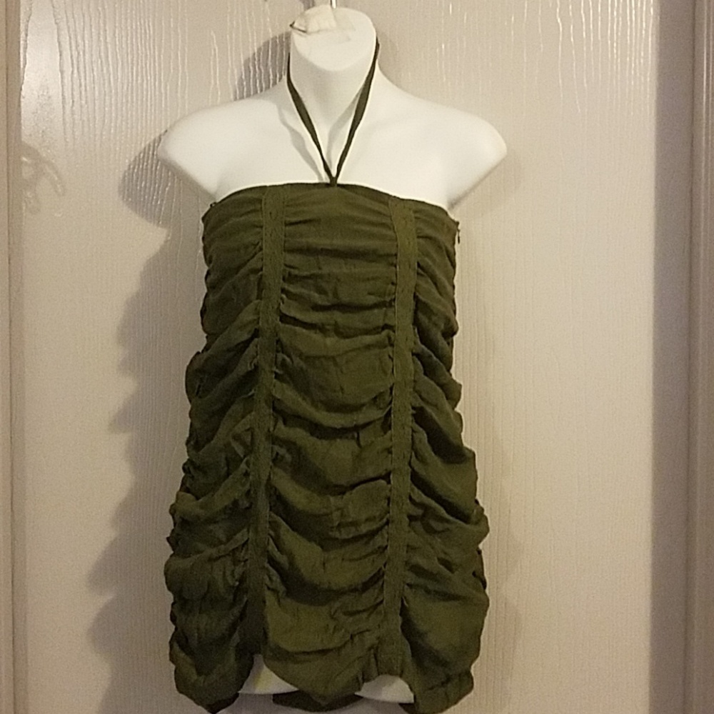 NEW Olive Blouse size Small  NEW with tags attached